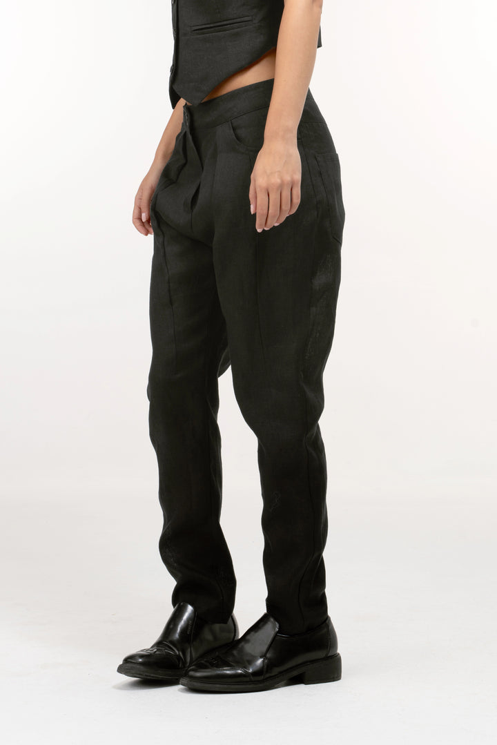 Organic Linen Straight Leg Pants