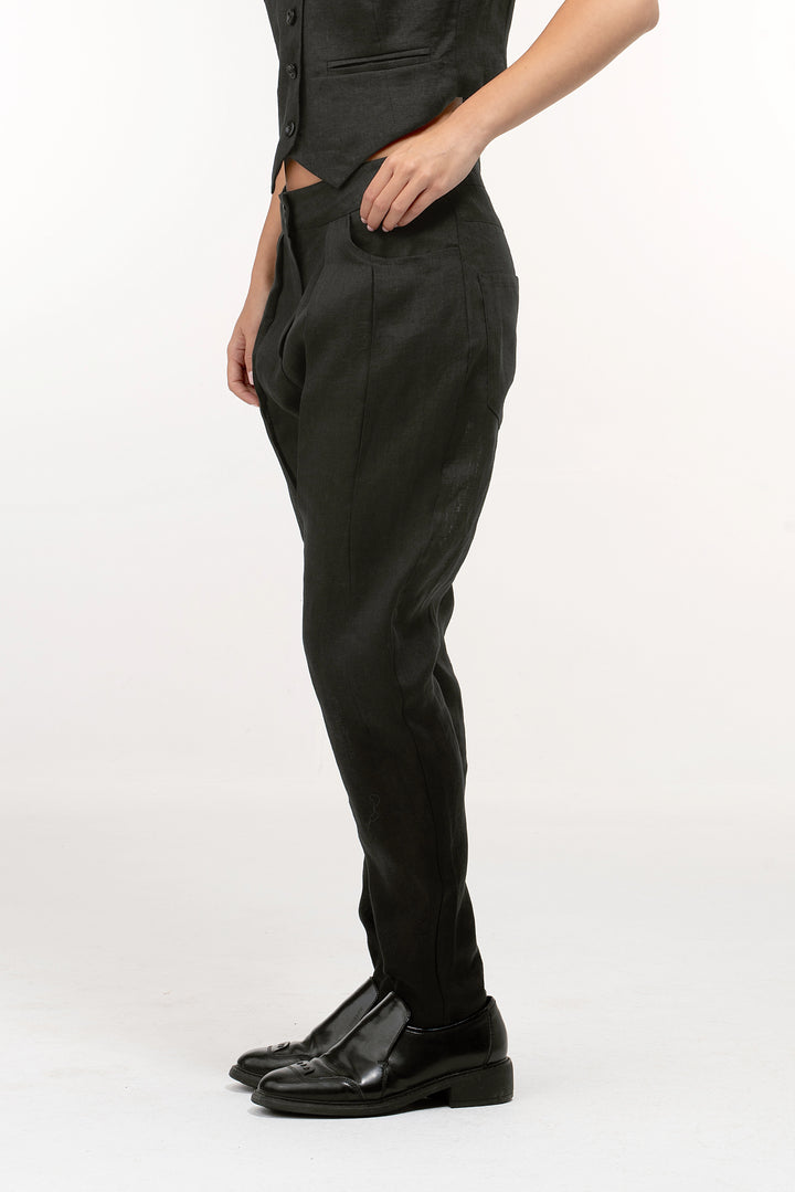 Organic Linen Straight Leg Pants