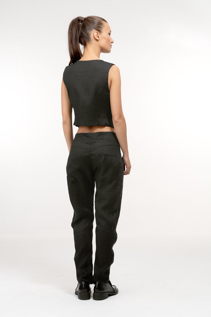 Organic Linen Straight Leg Pants