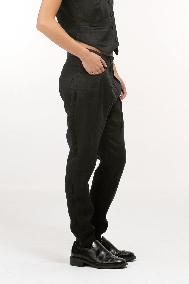 Organic Linen Straight Leg Pants