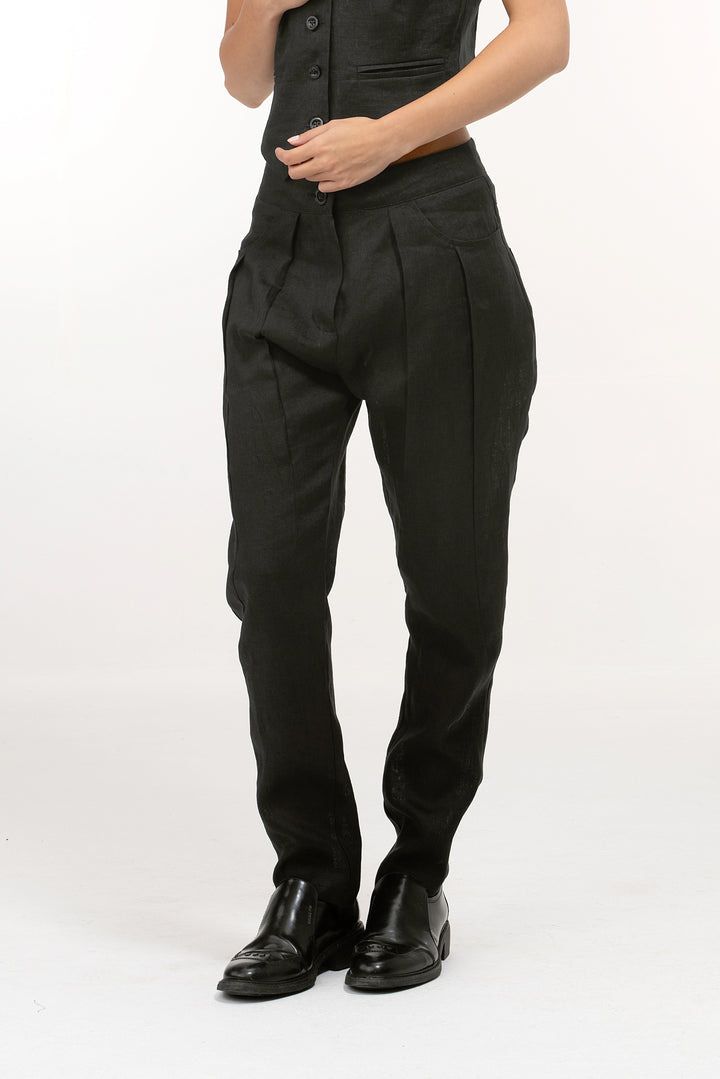 Organic Linen Straight Leg Pants