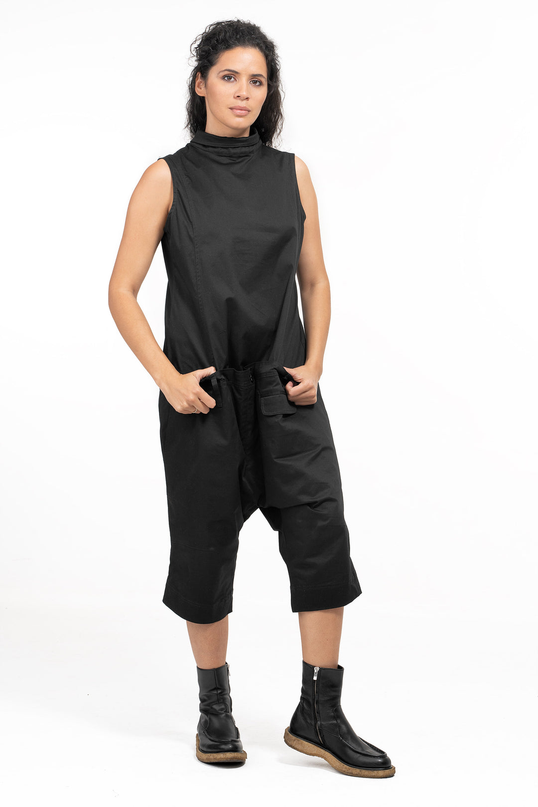 Casual Drop Crotch Jumpsuit Womens