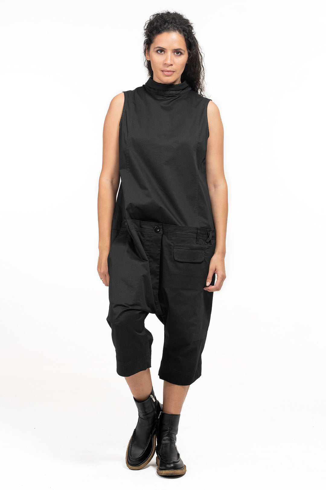 Casual Drop Crotch Jumpsuit Womens