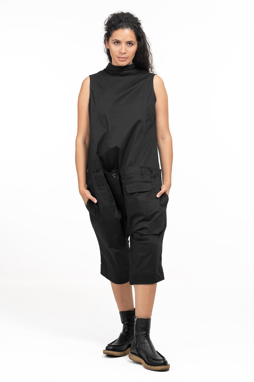 Casual Drop Crotch Jumpsuit Womens