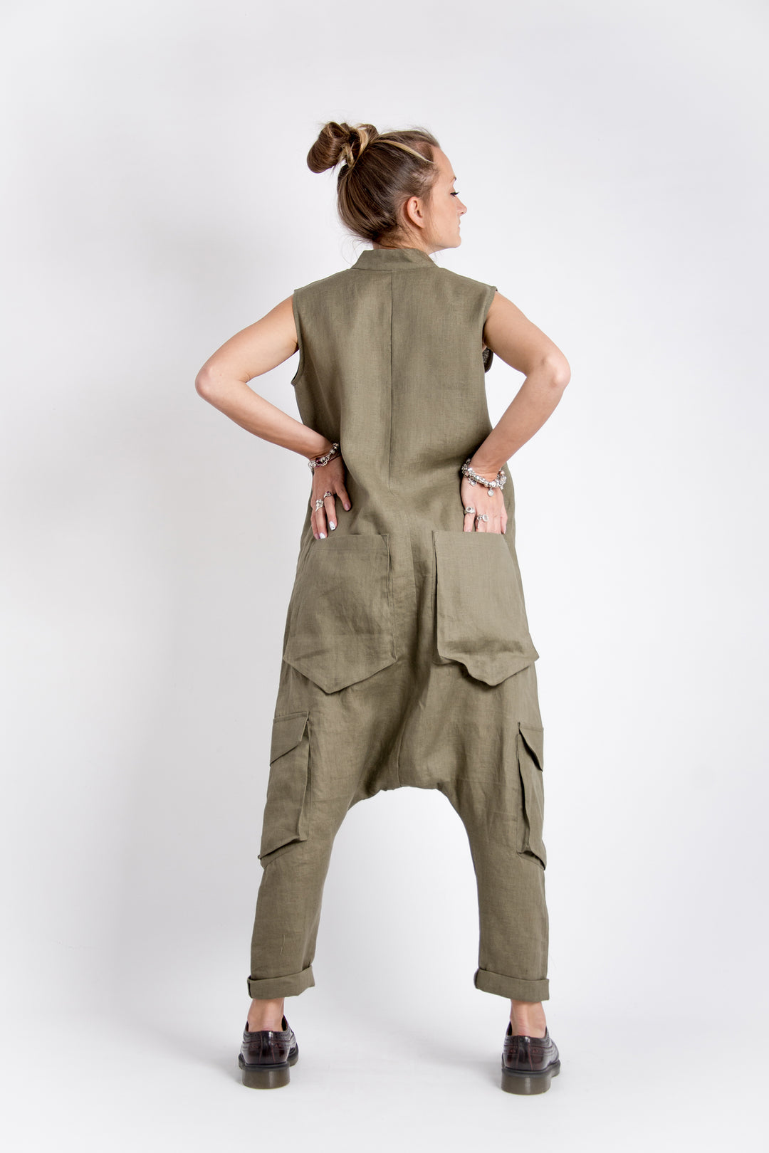 Linen Harem Jumpsuit