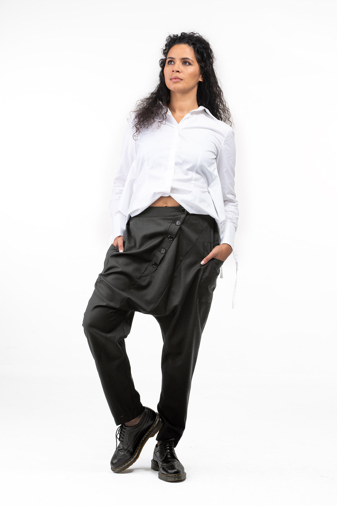 Wool Harem Pants Women