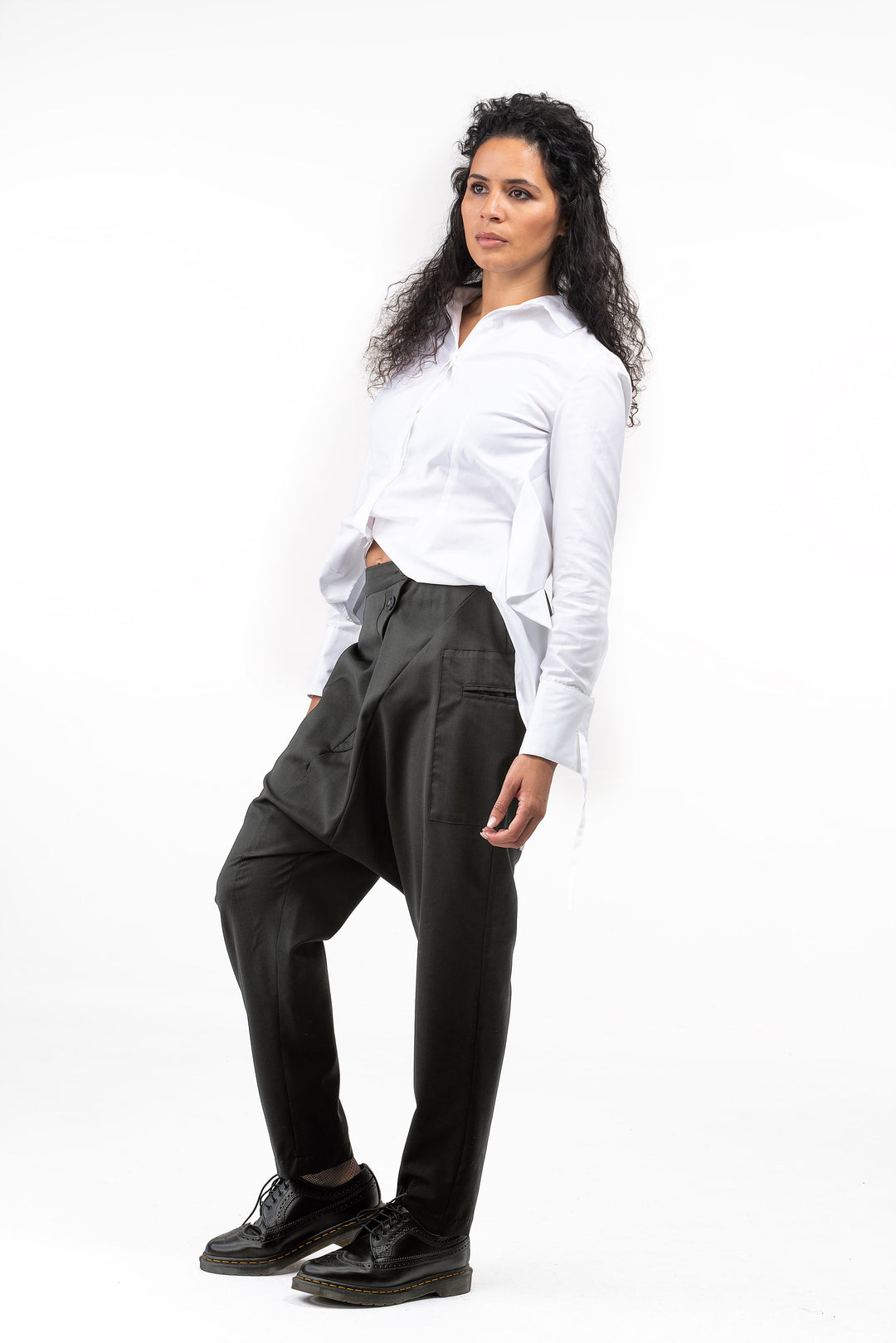 Wool Harem Pants Women