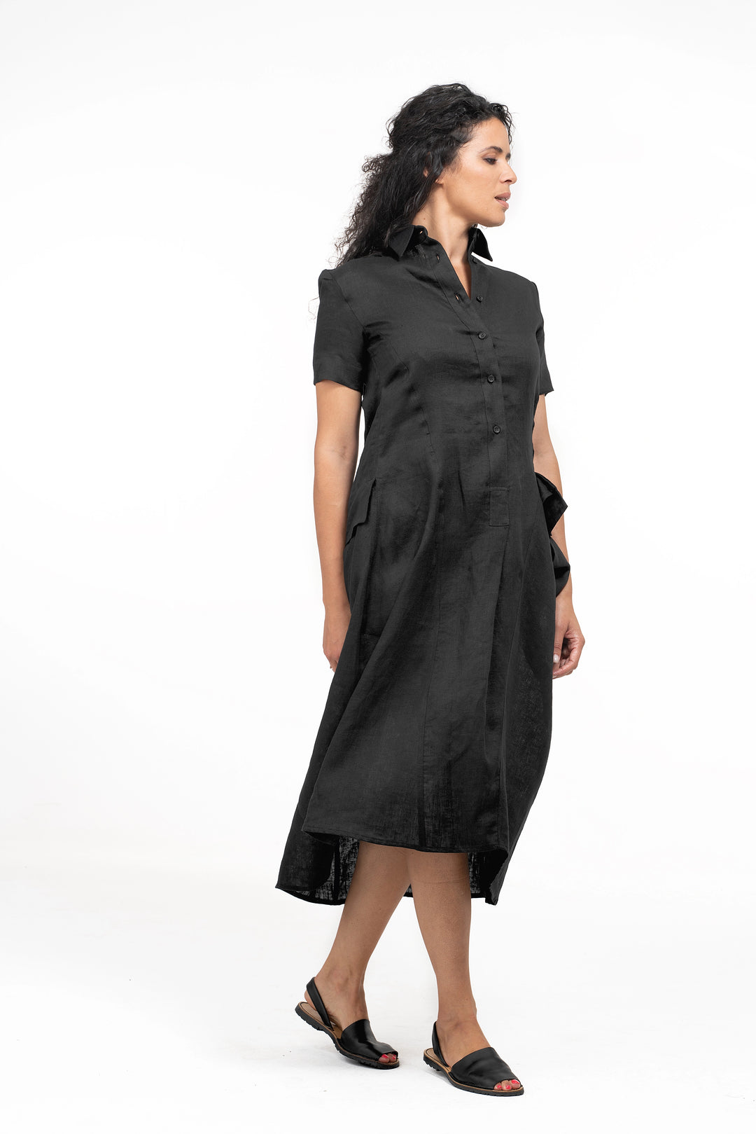 Black Linen Dress