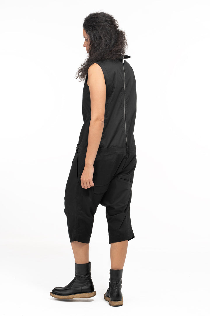 Casual Drop Crotch Jumpsuit Womens