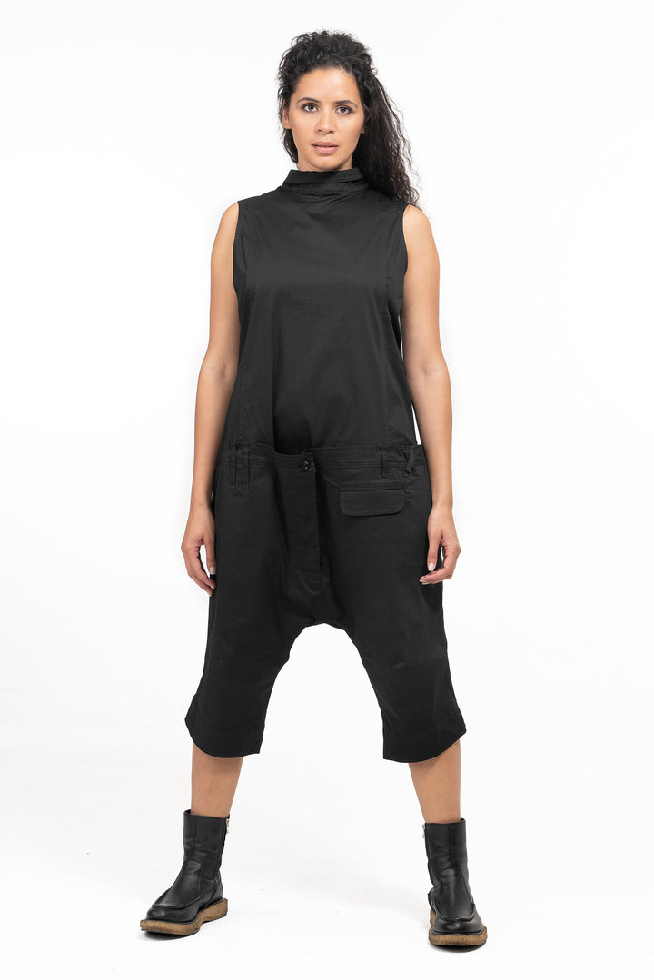 Casual Drop Crotch Jumpsuit Womens