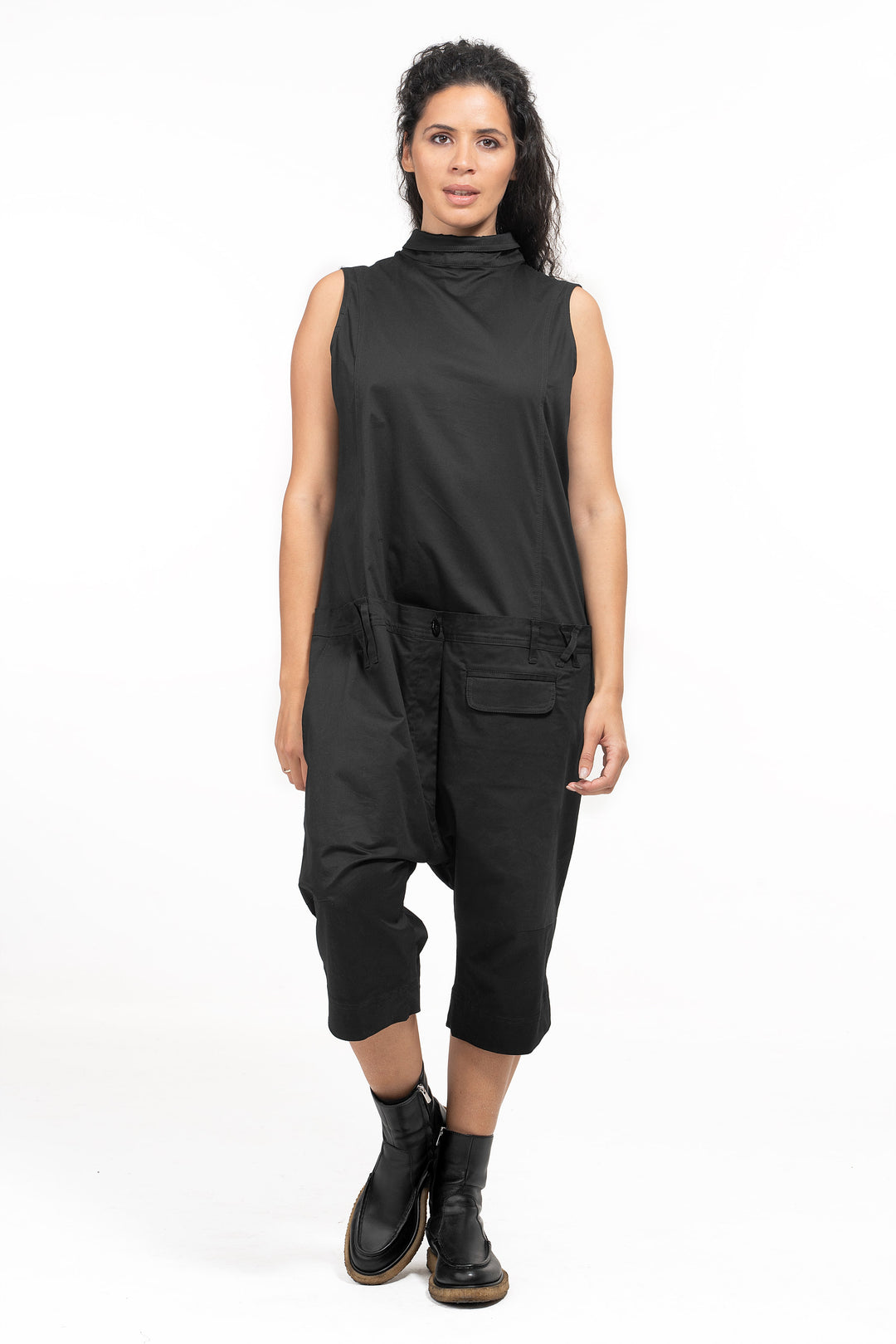 Casual Drop Crotch Jumpsuit Womens