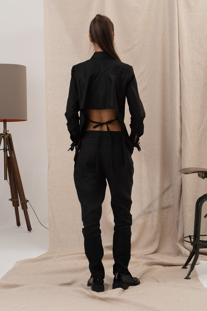 Avant Garde Shirt with Open Back