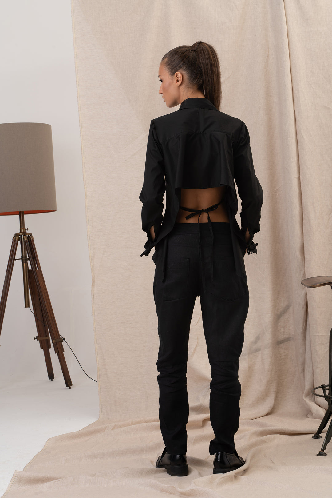 Avant Garde Shirt with Open Back