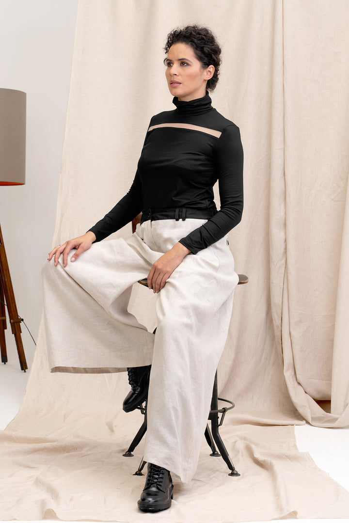 Wide Leg Linen Pants