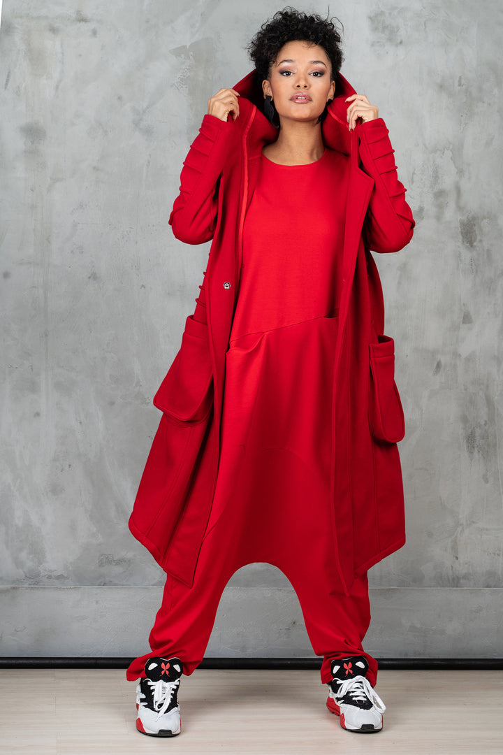 Red   Womens Coat