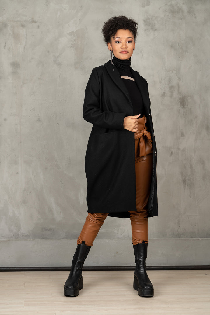 100% Winter Wool Coat for Women