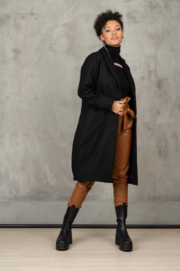 100% Winter Wool Coat for Women