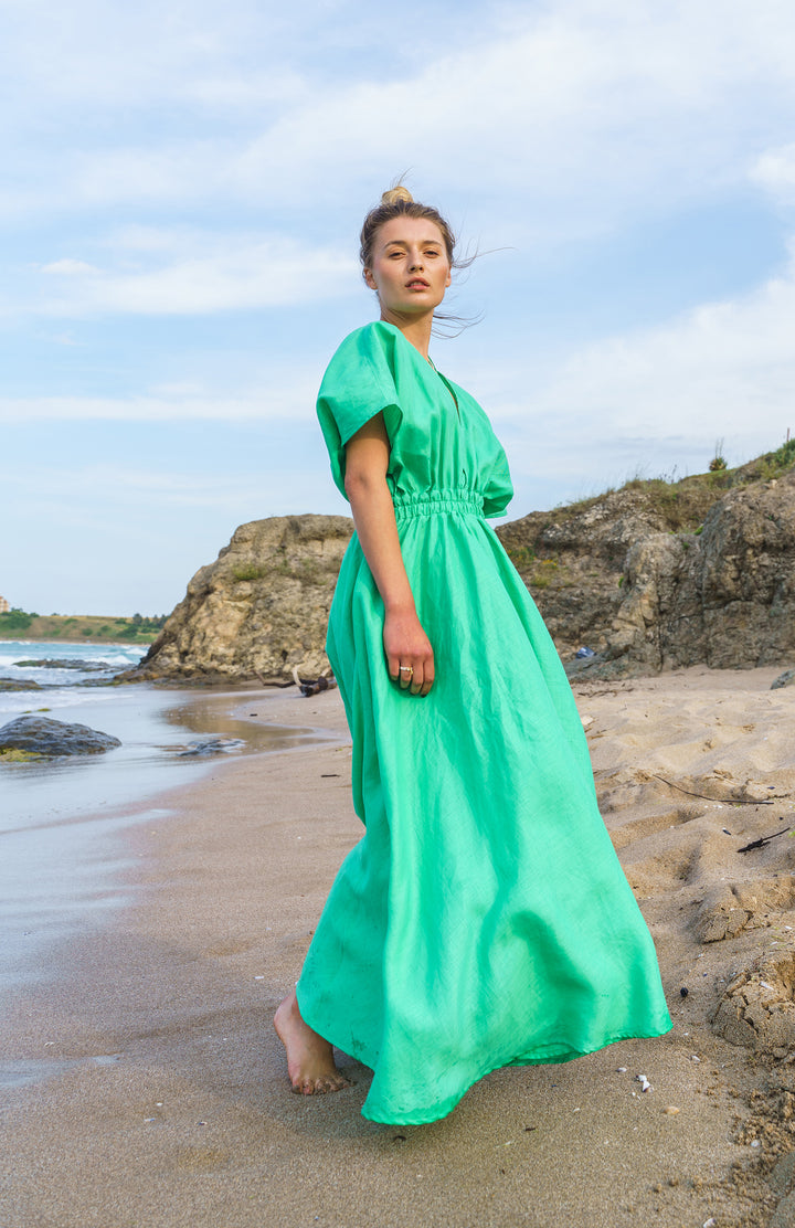 Summer Linen Cocktail Dress