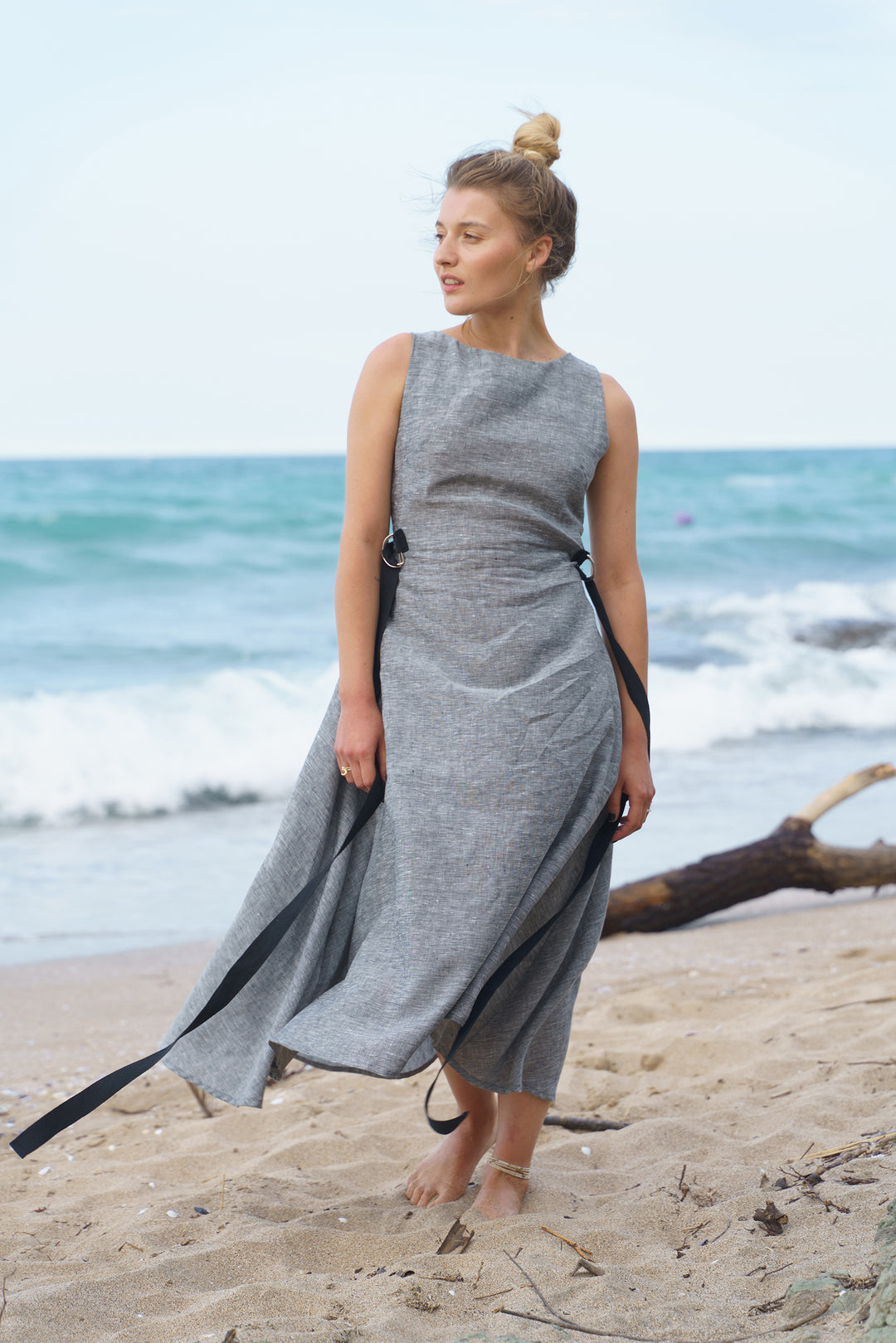 Summer Linen Midi Dress