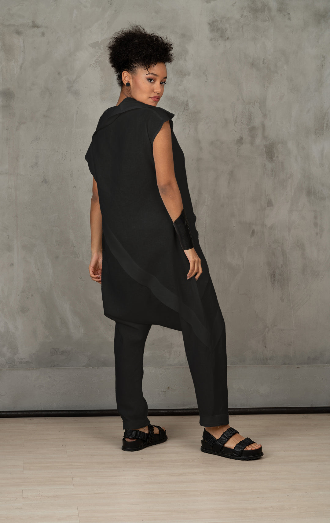 Black Linen Jumpsuit