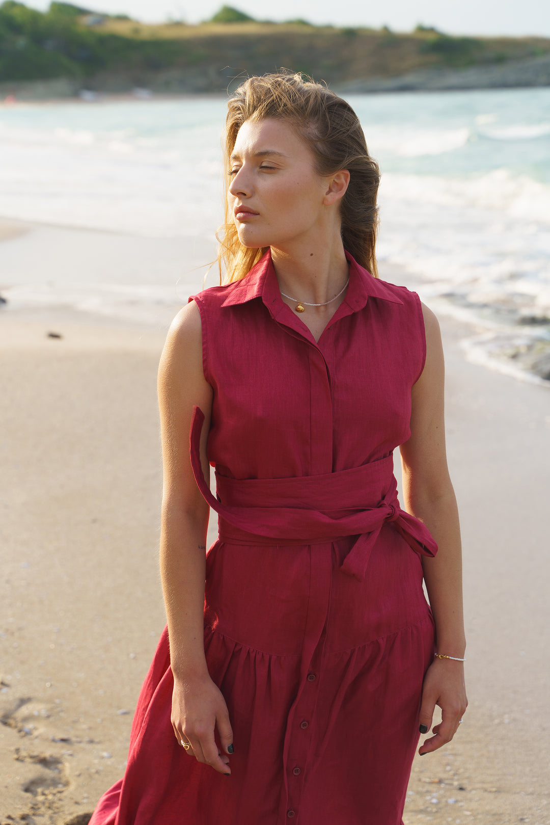 Burgundy Boho Maxi Dress