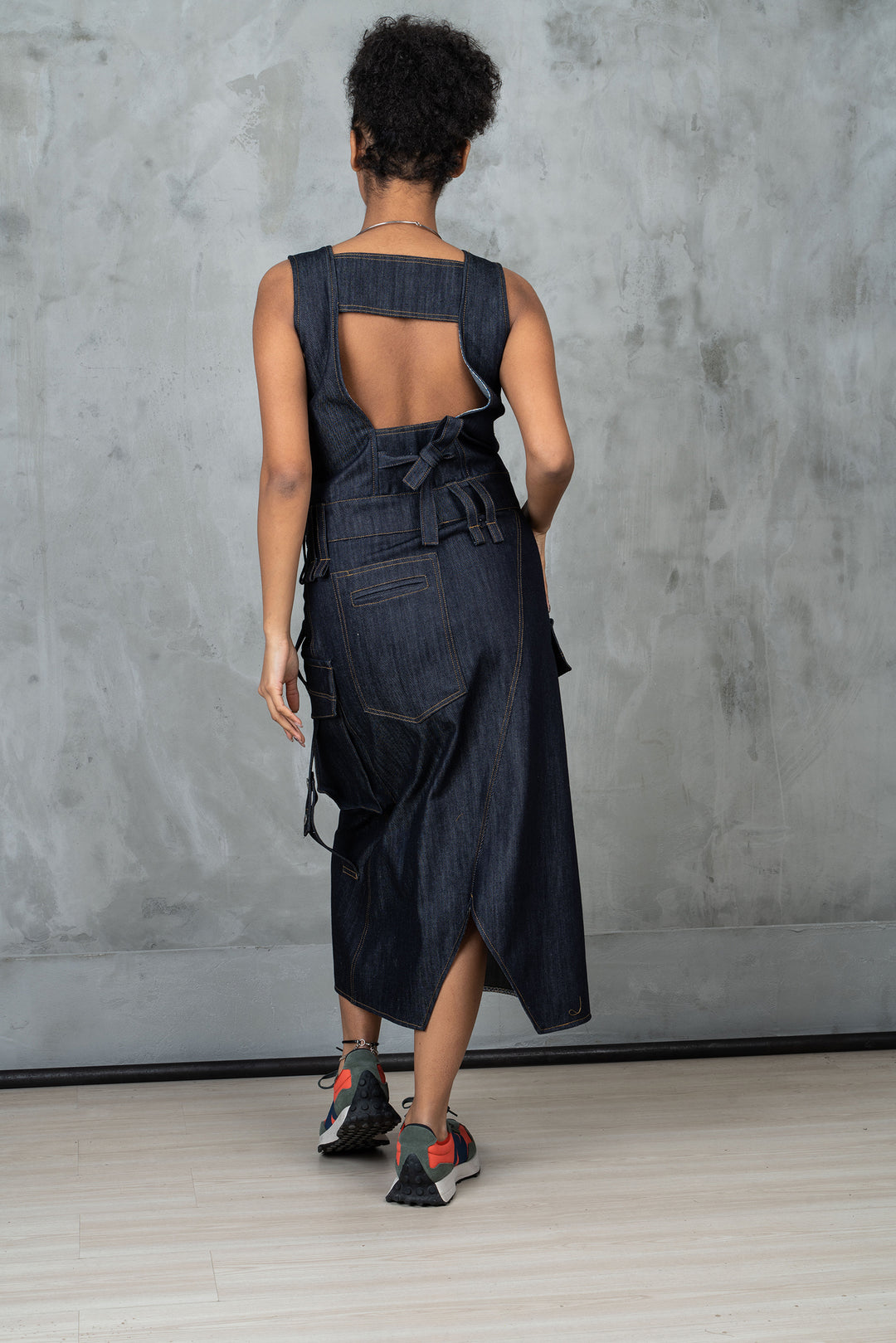 Denim Cargo Dress