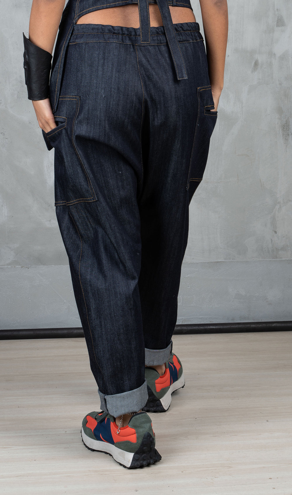 Denim Baggy Harem Pants