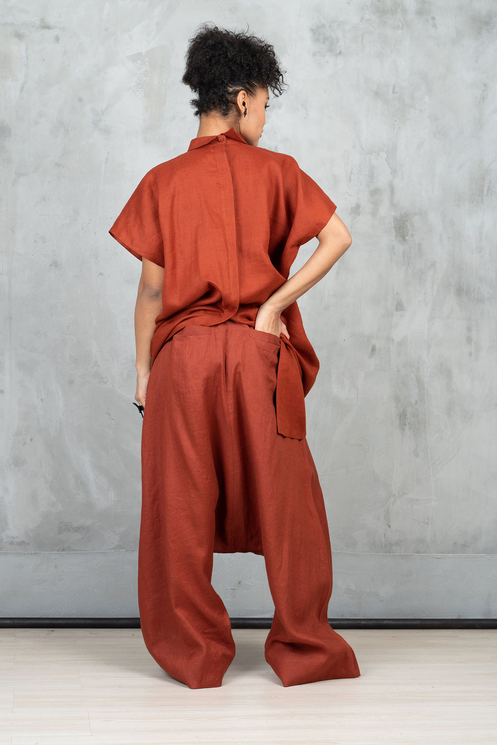 Extravagant Linen Harem Pants