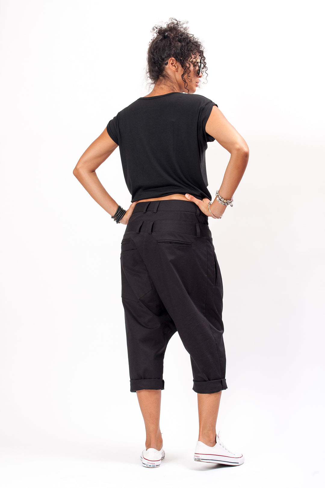 Black Baggy Harem Pants