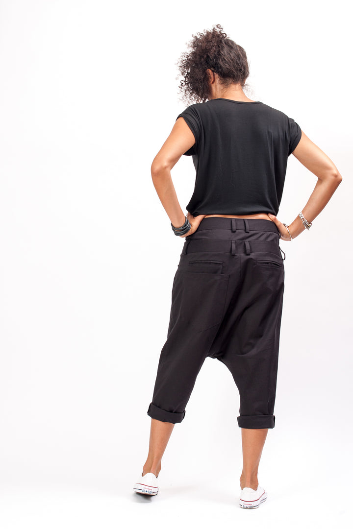 Black Baggy Harem Pants