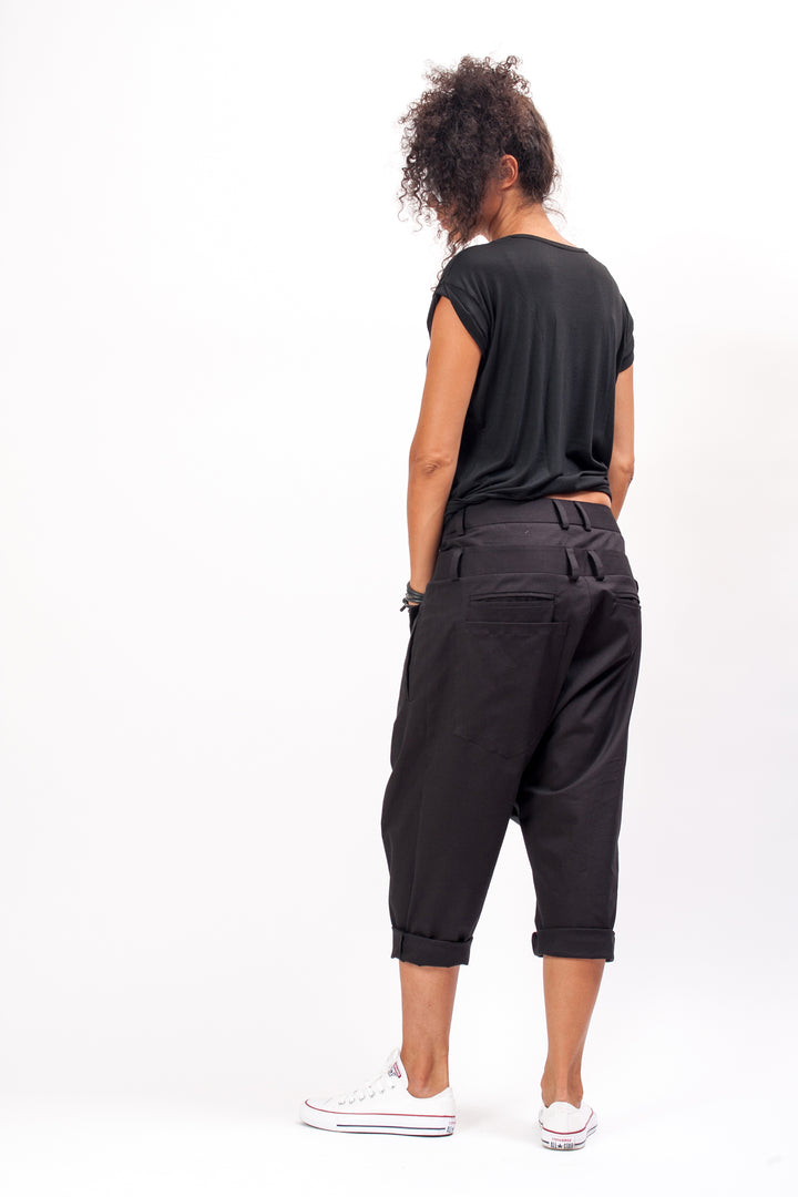 Black Baggy Harem Pants