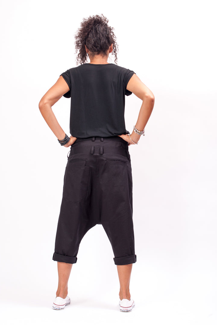 Black Baggy Harem Pants