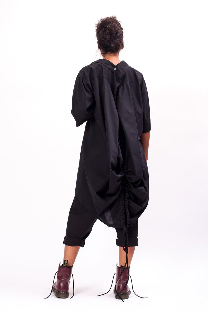 Black Avant Garde Cotton Shirt