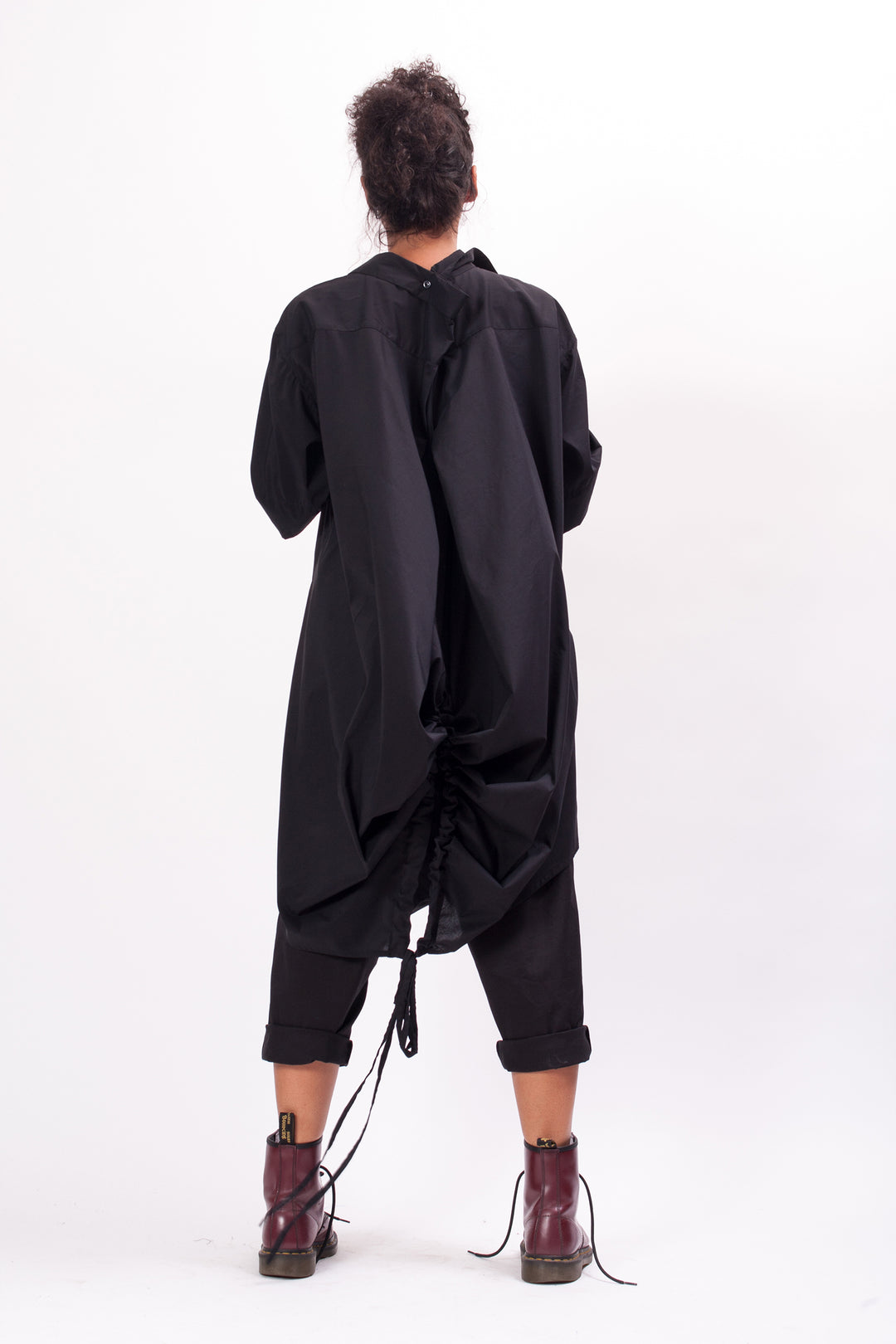 Black Avant Garde Cotton Shirt