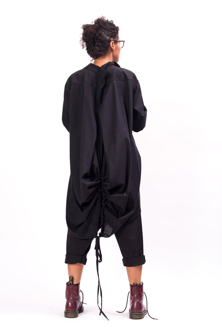 Black Avant Garde Cotton Shirt