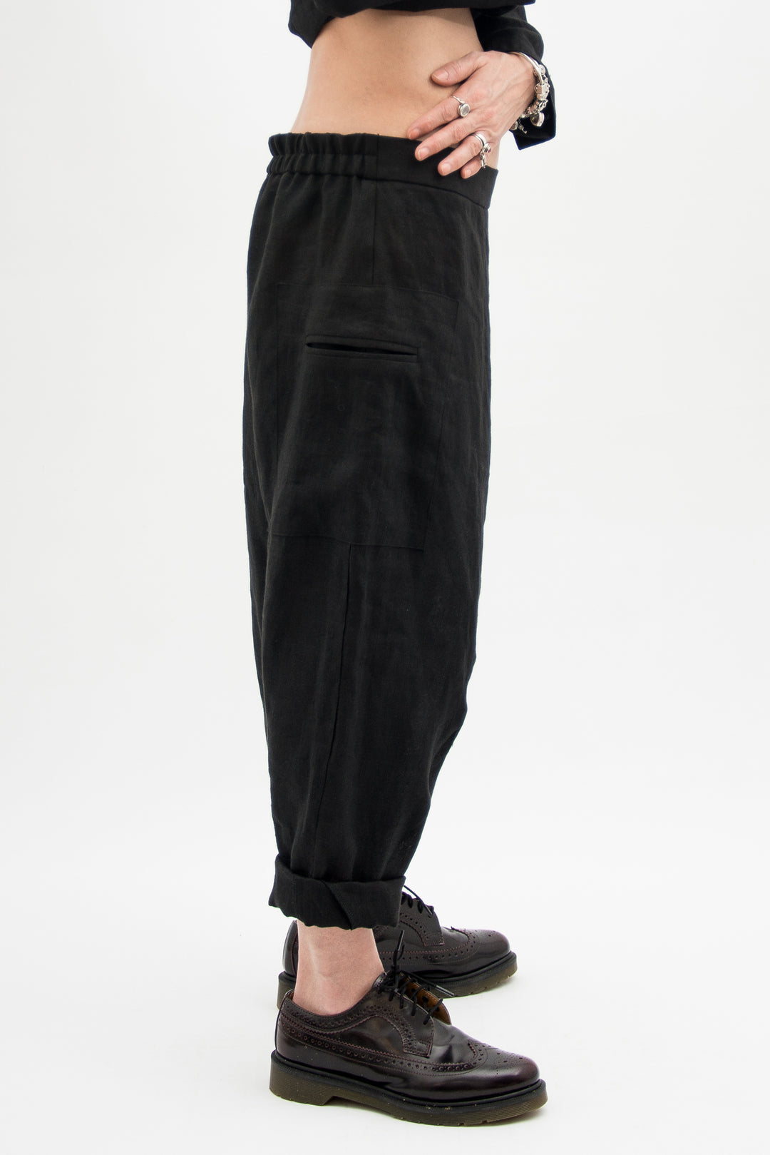 Organic Linen Harem Pants for Women